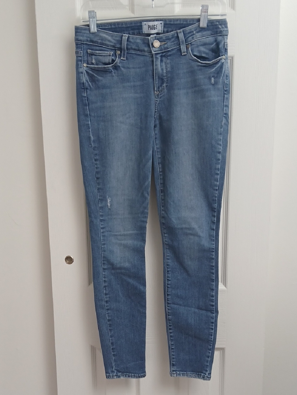 Luxury‎ Brand PAIGE VERDUGO ANKLE Medium Wash Skinny Denim Jeans Size 28